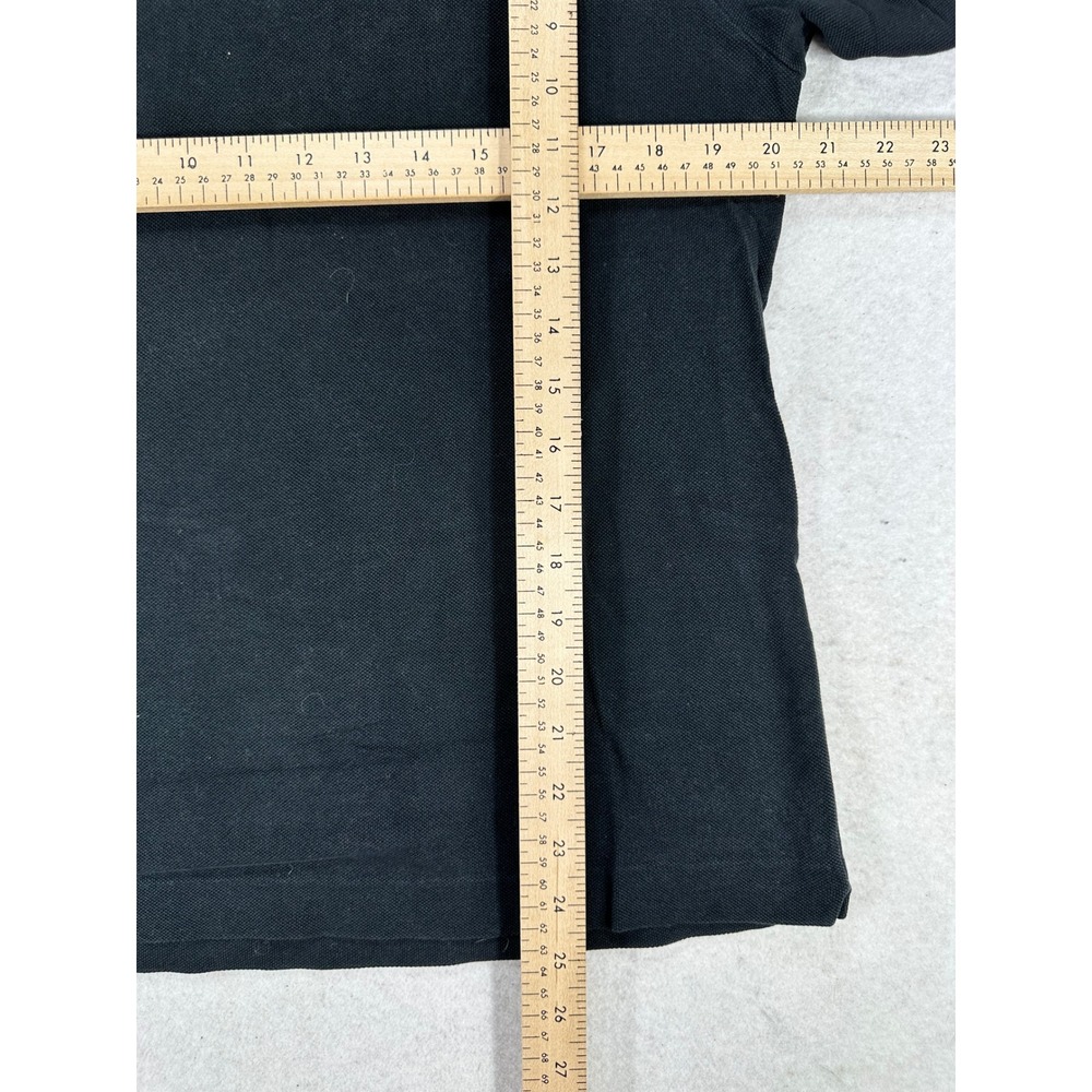 Lacoste Mens Black Cotton Pique Short Sleeve Polo Shirt Size 5 Large - Picture 4 of 6
